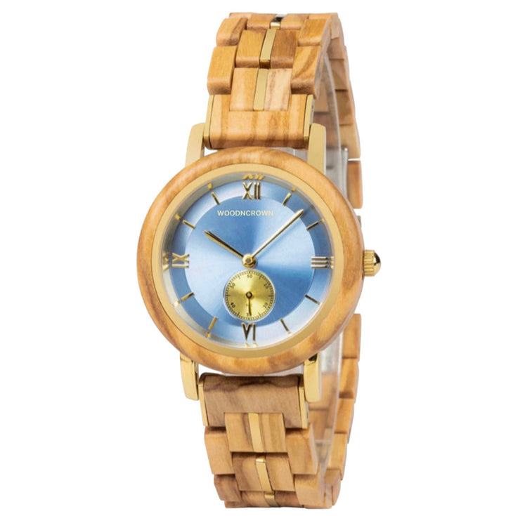 FLORENCE™️ - Olive wood & Gold Stainless 36mm (NEW ARRIVAL)