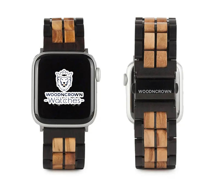 EBONY™️ - Zebra wood Apple Watch Bracelet 38mm / 40mm - 42mm / 44mm