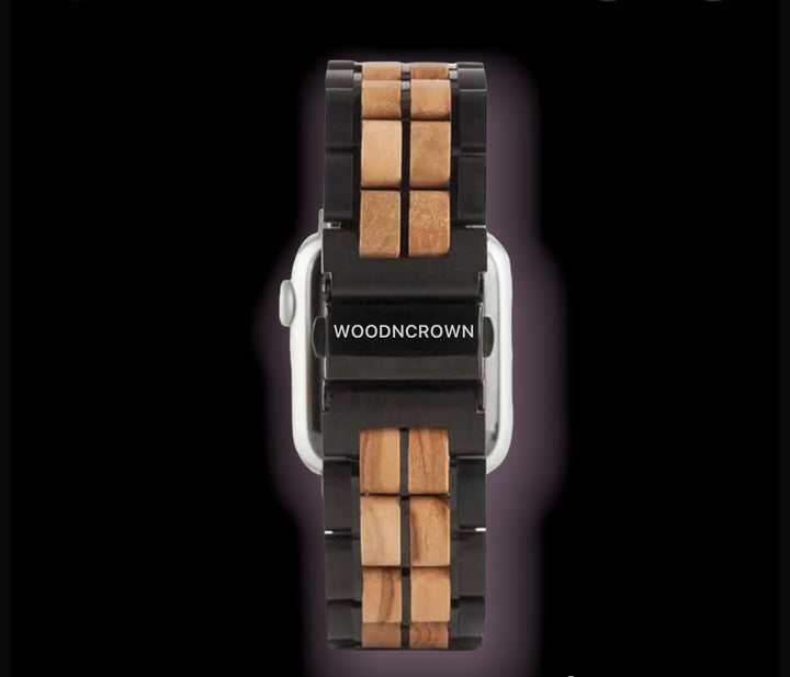 EBONY™️ - Zebra wood Apple Watch Bracelet 38mm / 40mm - 42mm / 44mm