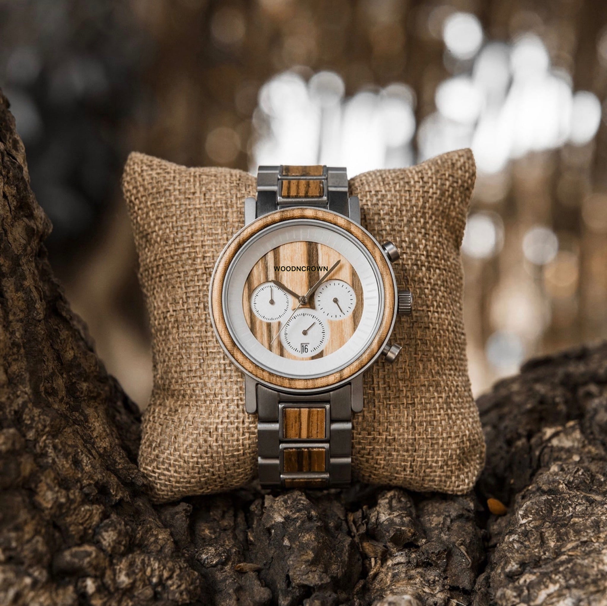 CROWN JOSEPH™️ - Zebra wood & Stainless 44.5mm – WOODNCROWN Watches
