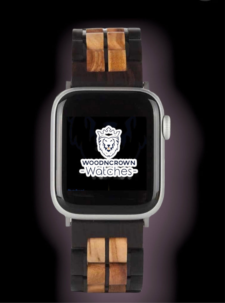 ÉBANO • Pulsera Apple Watch de madera de cebra 38 mm / 40 mm - 42 mm / 44 mm 